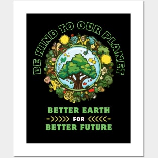 Better Earth For Better Future-Earth Day April 22 2024 Posters and Art